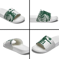 Polynesian Hawaii Volleyball Custom Slide Sandals Kakau with Sport Style - Polynesian Pride