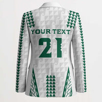 Polynesian Hawaii Volleyball Custom Blazer White Kakau with Map Motif - Polynesian Pride