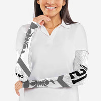 New Caledonia Football Custom Arm Sleeves Go Champions Les Cagous - Polynesian Pride