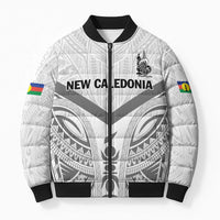 New Caledonia Football Custom Bomber Puffer Jacket Go Champions Les Cagous - Polynesian Pride