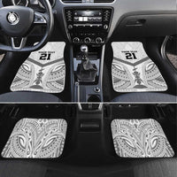 New Caledonia Football Custom Car Mats Go Champions Les Cagous LT9 Set 4pcs White - Polynesian Pride
