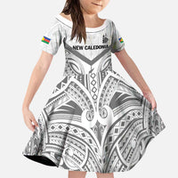 New Caledonia Football Custom Family Matching Puletasi and Hawaiian Shirt Go Champions Les Cagous