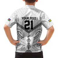 New Caledonia Football Custom Family Matching Short Sleeve Bodycon Dress and Hawaiian Shirt Go Champions Les Cagous