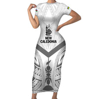 New Caledonia Football Custom Family Matching Short Sleeve Bodycon Dress and Hawaiian Shirt Go Champions Les Cagous