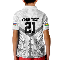 New Caledonia Football Custom Kid Polo Shirt Go Champions Les Cagous LT9 - Polynesian Pride