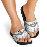 New Caledonia Football Custom Slide Sandals Go Champions Les Cagous - Polynesian Pride