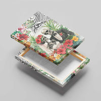 Skeleton Love for Valentine’s Day Canvas Wall Art Polynesian Tribal Love Forever