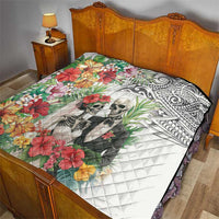 Skeleton Love for Valentines Day Quilt Polynesian Tribal Love Forever LT9 - Polynesian Pride