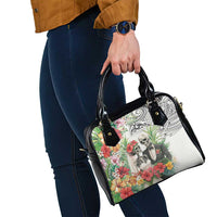 Skeleton Love for Valentines Day Shoulder Handbag Polynesian Tribal Love Forever LT9 - Polynesian Pride