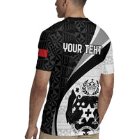 Personalised Tonga Emancipation Day Rugby Jersey Since 1970 Ngatu Tribal Pattern