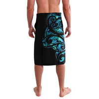 All Black Maori Tribal Tattoo Personalised Lavalava Polynesian Style