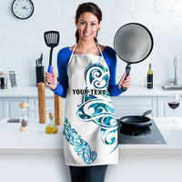 All White Maori Tribal Tattoo Personalised Apron Polynesian Style - Polynesian Pride
