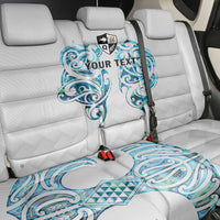 Queensland Maori Kiwi Personalised Back Car Seat Cover Ma Kakariki Papua Shell Maori Tribal Tattoo
