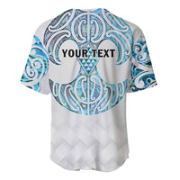 Queensland Maori Kiwi Personalised Baseball Jersey Ma Kakariki Papua Shell Maori Tribal Tattoo