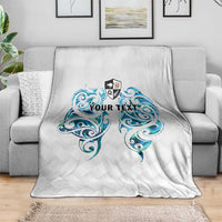 Queensland Maori Kiwi Personalised Blanket Ma Kakariki Papua Shell Maori Tribal Tattoo