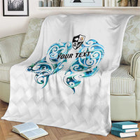 Queensland Maori Kiwi Personalised Blanket Ma Kakariki Papua Shell Maori Tribal Tattoo