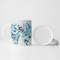 Queensland Maori Kiwi Personalised Ceramic Mug Ma Kakariki Papua Shell Maori Tribal Tattoo - Polynesian Pride