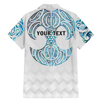 Queensland Maori Kiwi Personalised Family Matching Long Sleeve Bodycon Dress and Hawaiian Shirt Ma Kakariki Papua Shell Maori Tribal Tattoo LT9 - Polynesian Pride