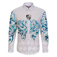 Queensland Maori Kiwi Personalised Family Matching Off The Shoulder Long Sleeve Dress and Hawaiian Shirt Ma Kakariki Papua Shell Maori Tribal Tattoo