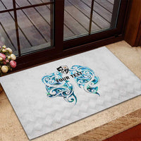 Queensland Maori Kiwi Personalised Rubber Doormat Ma Kakariki Papua Shell Maori Tribal Tattoo