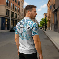 Queensland Maori Kiwi Personalised Zipper Polo Shirt Ma Kakariki Papua Shell Maori Tribal Tattoo - Polynesian Pride