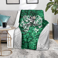 Queensland Maori Kiwi Personalised Blanket Kikirangi Papua Shell Maori Tribal Tattoo