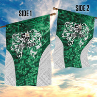 Queensland Maori Kiwi Personalised Garden Flag Kikirangi Papua Shell Maori Tribal Tattoo