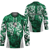 Queensland Maori Kiwi Personalised Hockey Jersey Kikirangi Papua Shell Maori Tribal Tattoo - Polynesian Pride