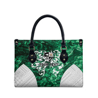 Queensland Maori Kiwi Personalised Leather Bag Kikirangi Papua Shell Maori Tribal Tattoo - Polynesian Pride