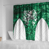 Queensland Maori Kiwi Personalised Shower Curtain Kikirangi Papua Shell Maori Tribal Tattoo LT9 - Polynesian Pride