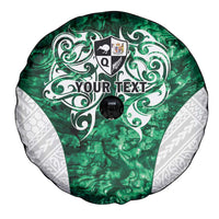 Queensland Maori Kiwi Personalised Spare Tire Cover Kikirangi Papua Shell Maori Tribal Tattoo