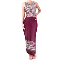 Queensland Maori Nga Hau E Wha Custom Family Matching Tank Maxi Dress and Hawaiian Shirt Polynesian Maori Tribal Pattern