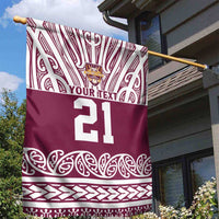 Queensland Maori Nga Hau E Wha Custom Garden Flag Polynesian Maori Tribal Pattern LT9 - Polynesian Pride