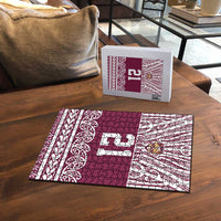 Queensland Maori Nga Hau E Wha Custom Puzzle Polynesian Maori Tribal Pattern - Polynesian Pride