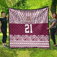 Queensland Maori Nga Hau E Wha Custom Quilt Polynesian Maori Tribal Pattern LT9 - Polynesian Pride