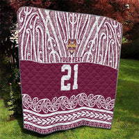 Queensland Maori Nga Hau E Wha Custom Quilt Polynesian Maori Tribal Pattern LT9 - Polynesian Pride