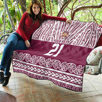 Queensland Maori Nga Hau E Wha Custom Quilt Polynesian Maori Tribal Pattern LT9 - Polynesian Pride