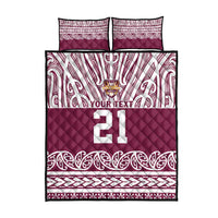 Queensland Maori Nga Hau E Wha Custom Quilt Bed Set Polynesian Maori Tribal Pattern LT9 - Polynesian Pride