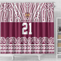 Queensland Maori Nga Hau E Wha Custom Shower Curtain Polynesian Maori Tribal Pattern LT9 - Polynesian Pride