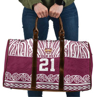Queensland Maori Nga Hau E Wha Custom Travel Bag Polynesian Maori Tribal Pattern - Polynesian Pride