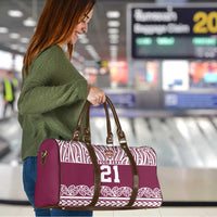 Queensland Maori Nga Hau E Wha Custom Travel Bag Polynesian Maori Tribal Pattern - Polynesian Pride