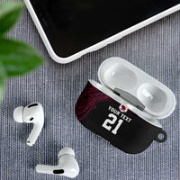 Queensland Papua New Guinea Custom AirPods Case All Black Pacific PNG Tribal Style - Polynesian Pride
