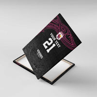 Queensland Papua New Guinea Custom Canvas Wall Art All Black Pacific PNG Tribal Style