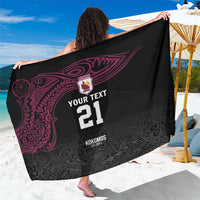 Queensland Papua New Guinea Custom Sarong All Black Pacific PNG Tribal Style