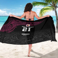 Queensland Papua New Guinea Custom Sarong All Black Pacific PNG Tribal Style