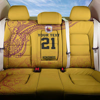 Queensland Papua New Guinea Custom Back Car Seat Cover All Gold Pacific PNG Tribal Style