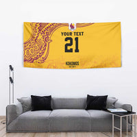 Queensland Papua New Guinea Custom Tapestry All Gold Pacific PNG Tribal Style