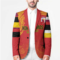 Queensland Papua New Guinea Custom Blazer All Red Pacific PNG Tribal Style - Polynesian Pride