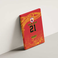 Queensland Papua New Guinea Custom Canvas Wall Art All Red Pacific PNG Tribal Style