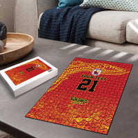 Queensland Papua New Guinea Custom Puzzle All Red Pacific PNG Tribal Style - Polynesian Pride